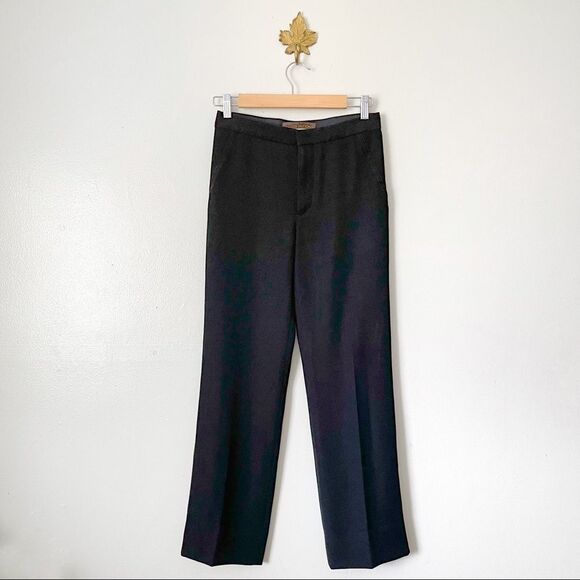 Louis Vuitton Black Trouser pants size 2 preowned - Picture 1 of 6